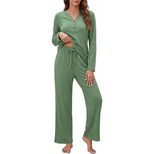 OUGES Women's Maternity Nursing Pajamas Sets Pregnancy Delivery Lounge Pjs