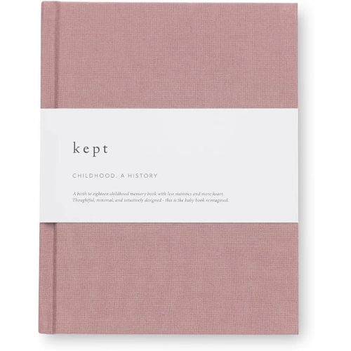 Kept Collection Childhood, A History Baby Memory Book, Birth to Age 18, Heirloom Keepsake Milestone Journal (Lavender)