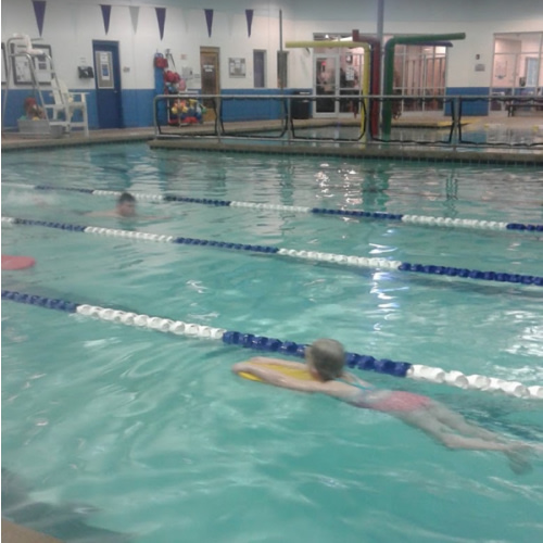 Swimming lessons for Daisy