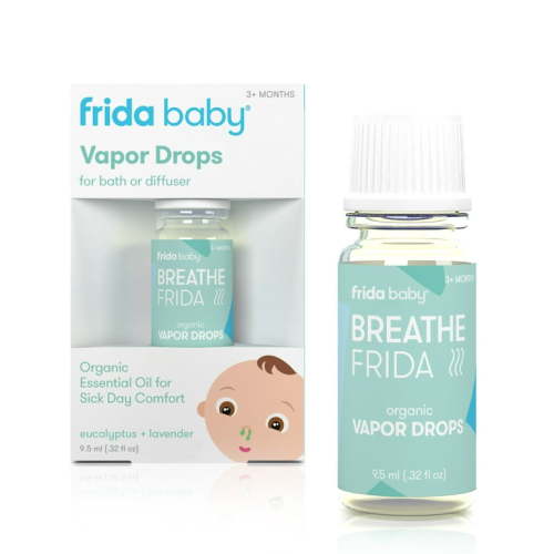 FridaBaby BreatheFrida Vapor Bath Drops for Cold, Stuffy Nose & Congestion Relief in Infants