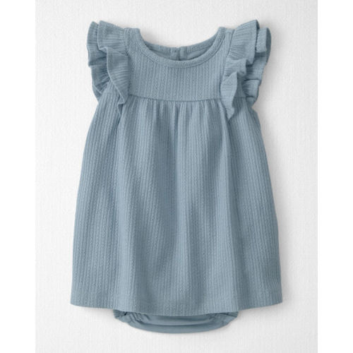 Baby Girl Pointelle Bodysuit Dress Made with Organic Cotton - Little Planet | Carter's