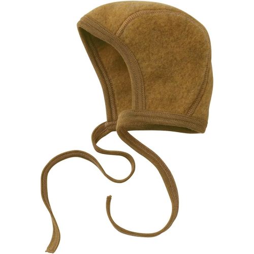 Ecoable Newborn Baby Bonnet, 3–6 Months | Organic Merino Wool Fleece, Pilot Cap with Ear Protection for Infants