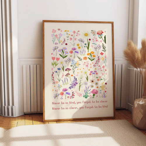 8" x 10" Never Be So Kind, Taylor Poster | Marjorie Lyrics