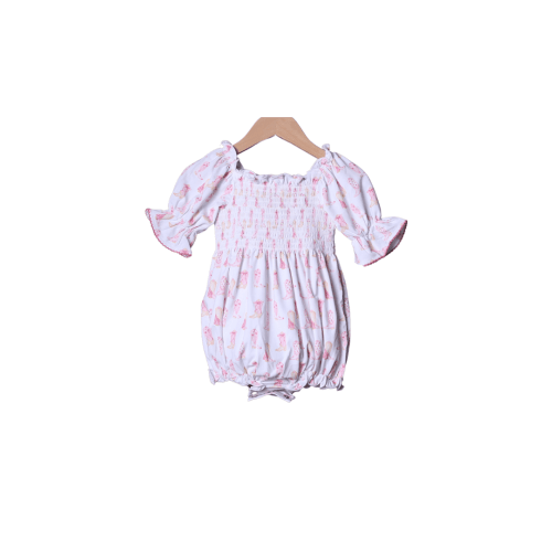 Smocked Cowgirl Boots Matching Bubble