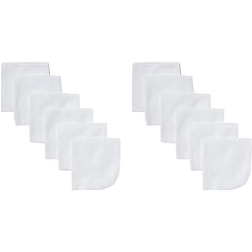 Gerber Washcloth, White, 6-Count (Pack of 2)