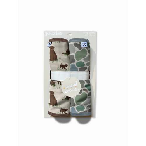 Chocolate Lab Dogs & Camo - Burp Cloth Sets
