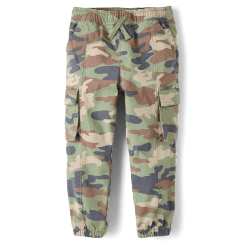Baby And Toddler Camo Pull On Cargo Jogger Pants - Green