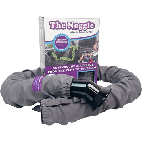 NOGGLE, 6ft - Kids Personal Air Conditioning System, Made in USA, Directs Cool Air to Children in The Backseat - Air Conditioning Vent Hose for Vehicles, Making The Back Seat Cool Again - Grey