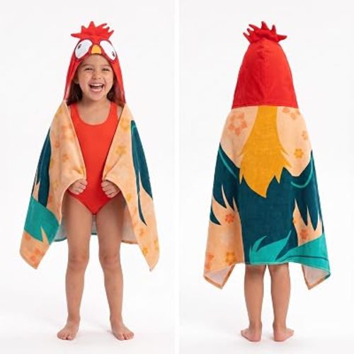 Disney Moana HEI HEI Kids Hooded Towel Costume Bath Wrap for Girls