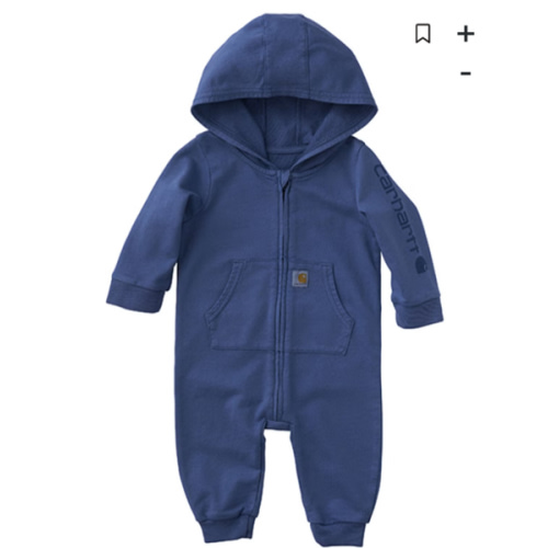 Carhartt Infant Boys' Zip Front Long Sleeve Onesie | Sheplers
