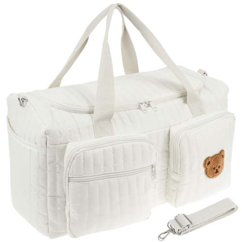 Xdziklosj Hospital Maternity Bag Large Capacity Duffel Tote Diaper Tote Bags with Shoulder Strap and Multiple Pockets Multipurpose for Travel Labor Delivery
