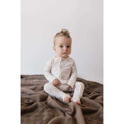 Bamboo Zip Pajamas | Just Smile