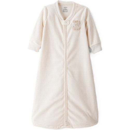 Carter's Unisex Baby Sleep Bag (Cream Stripes, 0-3 Months)