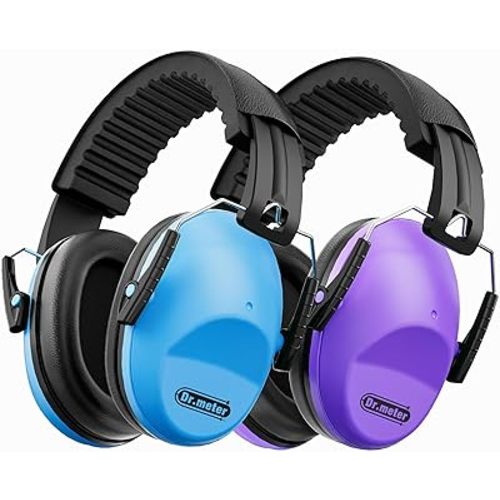 Noise Cancelling Headphones for Kids Adults 2 PACK, SNR27.4 Ear Protection Kids Ear Muffs, Adjustable Earmuffs for Monster Jams, Sensory Autism, Concerts, Fireworks