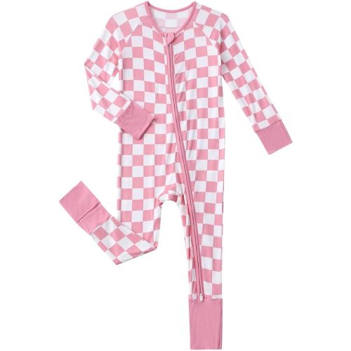 Baby Viscose from Bamboo Pajamas - Infant Boys Girls Footless Zippy Pjs Sleep 'N Play Clothes - One Piece Romper