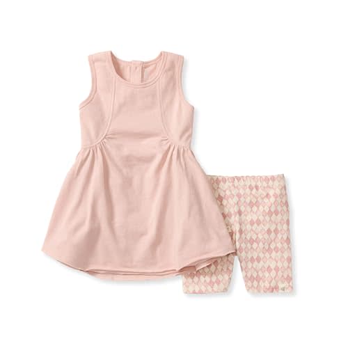 Burt's Bees Baby Baby Girls' Top and Pant Set, Sleeveless Tunic and Leggings Bundle, 100% Organic Cotton