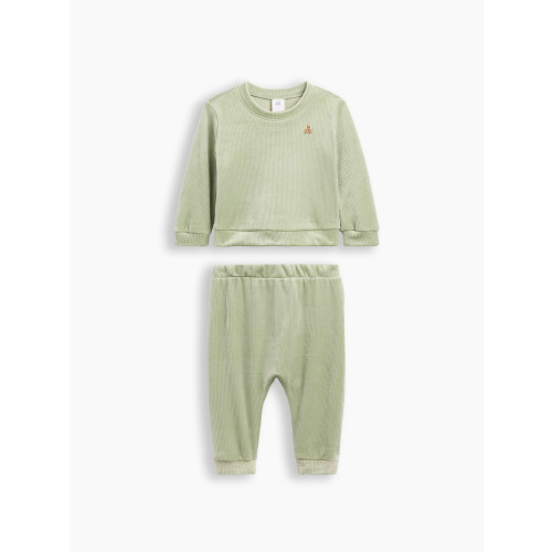 Baby Brannan Bear Ribbed Two-Piece Outfit Set