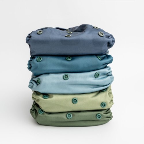 Boho Earth Tones - Essentials Pocket Diapers - Cloth Diaper Value Bund – Kinder Cloth Diaper Co.