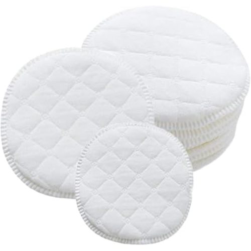 12 Pcs Reusable Cotton Nursing Pads Washable Breastfeeding Pads Natural Color Nursing Pads Made with Organic Cotton