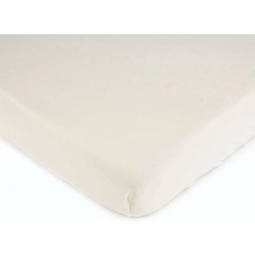 SheetWorld Baby Fitted Bassinet Sheet Fits Nuna Mixx 12 x 29 inches, 100% Cotton Woven Sheet, Unisex Boy Girl, Solid Ivory Woven, Made in USA