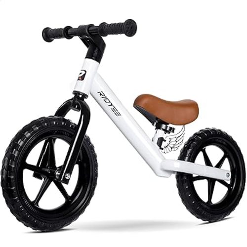 Toddler Balance Bike 2 Year Old, 12 Inch No Pedal Bike for Age 2-5 Years with Upgraded Reinforced Handlebar for Stable Riding, DIY Stickers, Toddler Bike Gift for 2-3