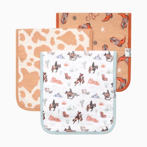 Copper Pearl Printed Burp Cloth Set - Boone