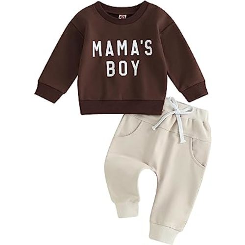 Gender Neutral Baby Boy Girl Fall Winter Clothes Sweatshirt Shirt Pants Toddler Infant Outfit