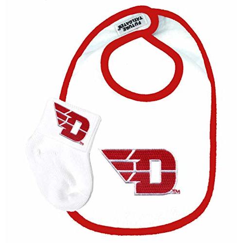 Future Tailgater Dayton Flyers Cotton Baby Bib and Socks Set