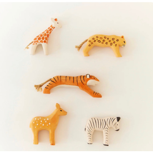Wooden Safari Animal Set – Sarah's Silks