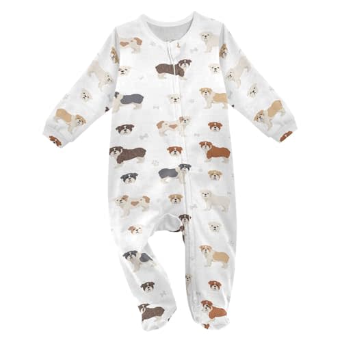vvfelixl Bernese Mountain Dog Baby Sleepers For Girl Boys Newborn Baby Play One-Piece Footies For 0-24 Months