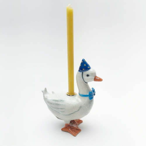 Goose Birthday Candleholder