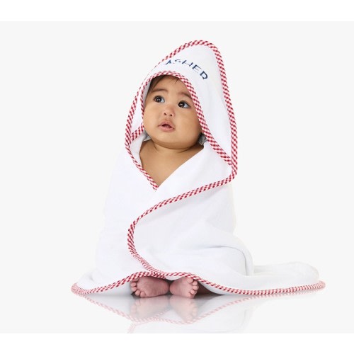 Gingham Baby Hooded Towels | Pottery Barn Kids