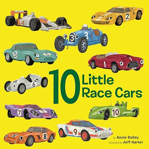 10 Little Race Cars (10 Little Vehicles) Board book – June 18, 2024