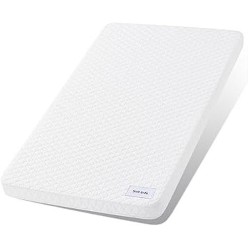 Pro Goleem Baby Bassinet Mattress Pad 33"x20" Rectangle, Waterproof Soft Cover Gel Memory Foam, Dual Side Cradle Mattress