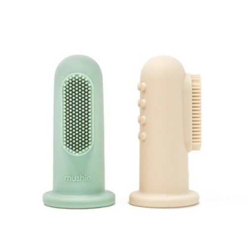 Finger Toothbrush Shifting Sand / Cambridge Blue One Size