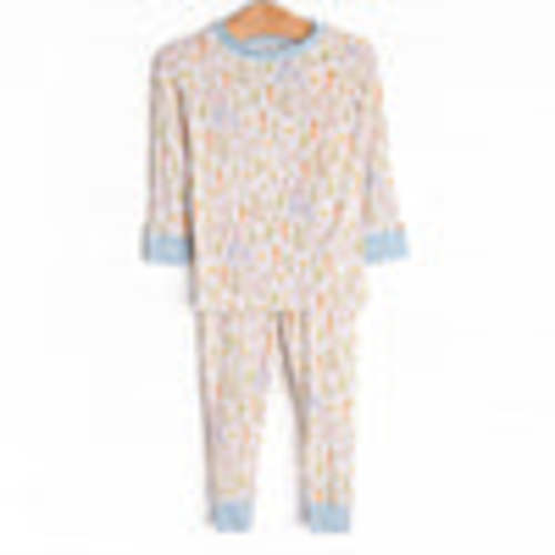 Cottontails and Carrots Bamboo Pajama Set, Blue – Stitchy Fish