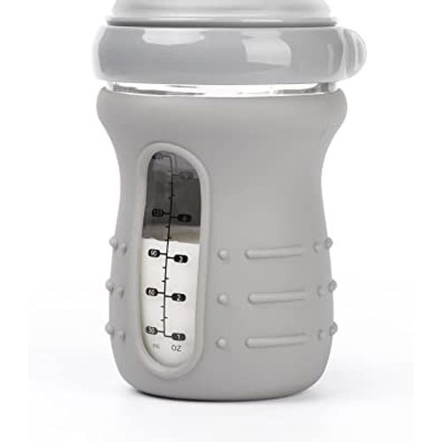 haakaa Glass Baby Bottle Sleeve - Non Slip Silicone Bottle Cover for Wide Neck Glass Baby Bottle 6oz -1pk