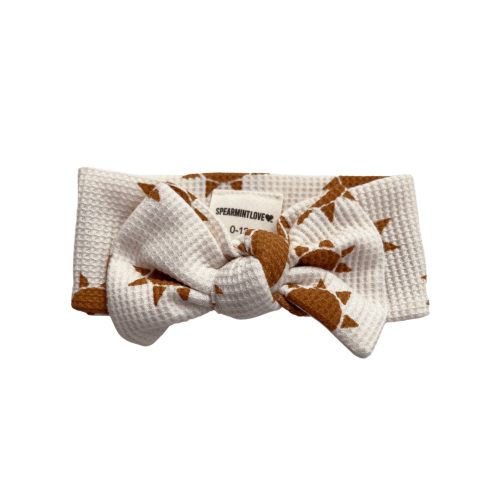 Organic Waffle Knot Bow, Sun