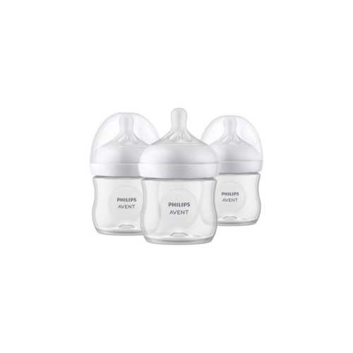 Philips AVENT Natural Baby Bottle Pack With Natural Response Nipple Clear