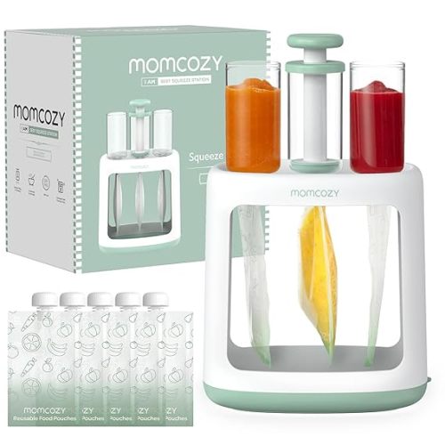 Momcozy Squeeze Station, Baby Food Maker, Pouch Filler for Baby Puree
