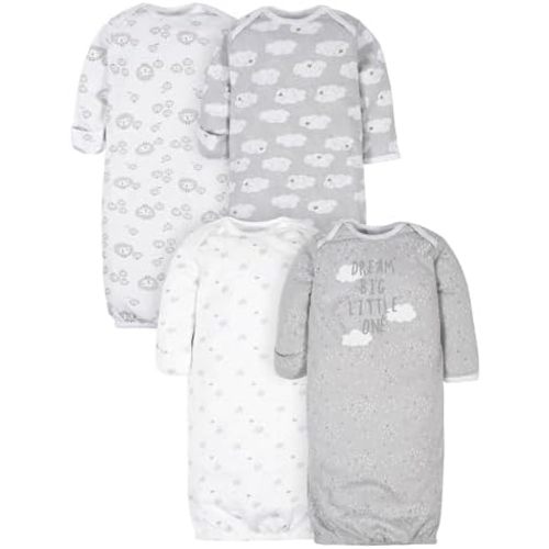 Gerber Unisex Baby 4-Pack Sleeper Gown