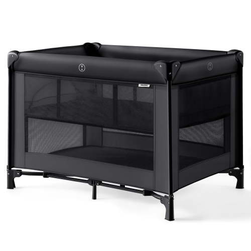 HARPPA Pack n Play with Bassinet,Portable Baby Playard & Playpen for Boy Gril, Black