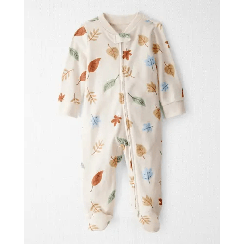 Baby Organic Cotton Sleep & Play Pajamas in Autumn Leaves Print - Little Planet | Carter's