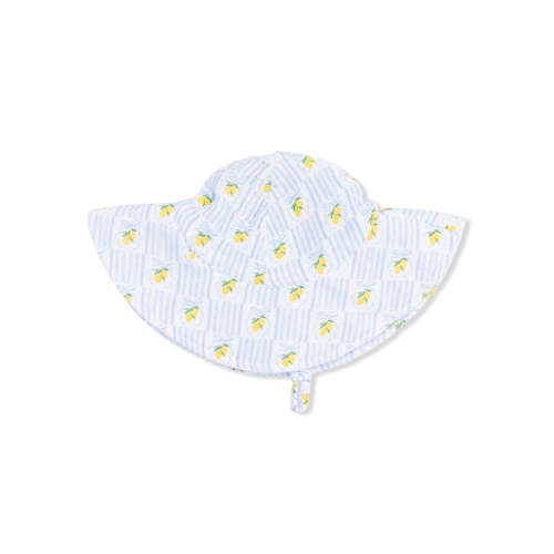 Muslin Wide Brim Sunhat, Lovely Lemons
