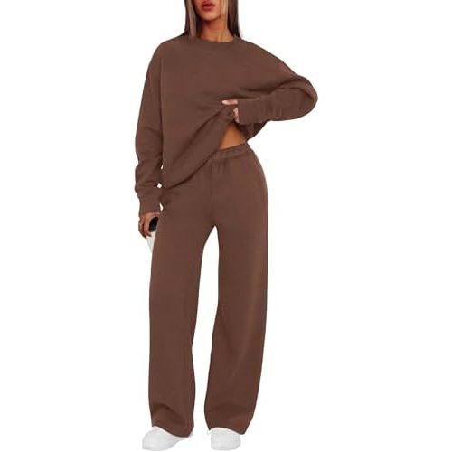XIEERDUO Sweatsuits Women 2 Piece Outfit Matching Lounge Sets Fall Outfits 2025 Fashion Clothing Crewneck Track Suits