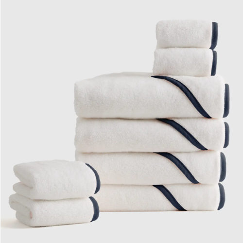 Organic Turkish Cotton Baby Bath Bundle 8-Pack in Navy Blue