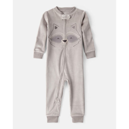 Toddler Boy Raccoon DreamPlush Snug Fit Long-Sleeve Pajamas - Grey - Carter's | Carter's