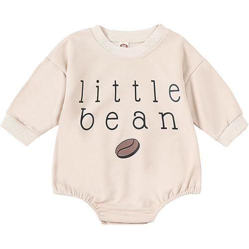 Gender Neutral Newborn Baby Boy Girl Fall Winter Clothes Long Sleeve Bubble Romper Onesie Unisex Infant Outfit