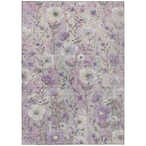 Chantille Machine Washable Indoor/Outdoor Abstract ACN2403 Lilac 3 ft. x 5 ft. Area Rug