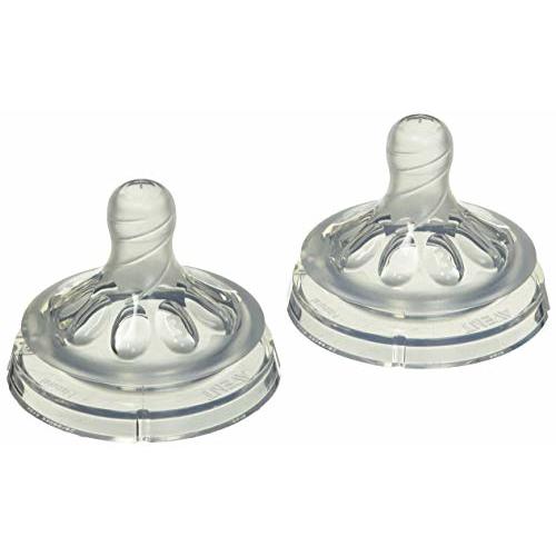 Philips AVENT Natural Baby Bottle Medium Flow Nipple 3M+, One Size, 2 Count
